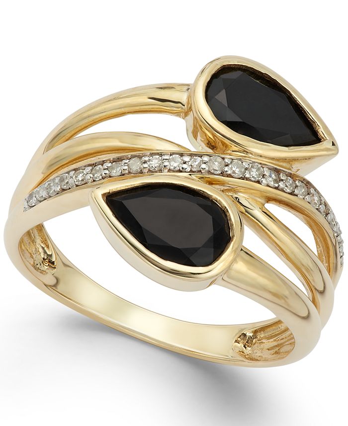Macy's outlet onyx ring