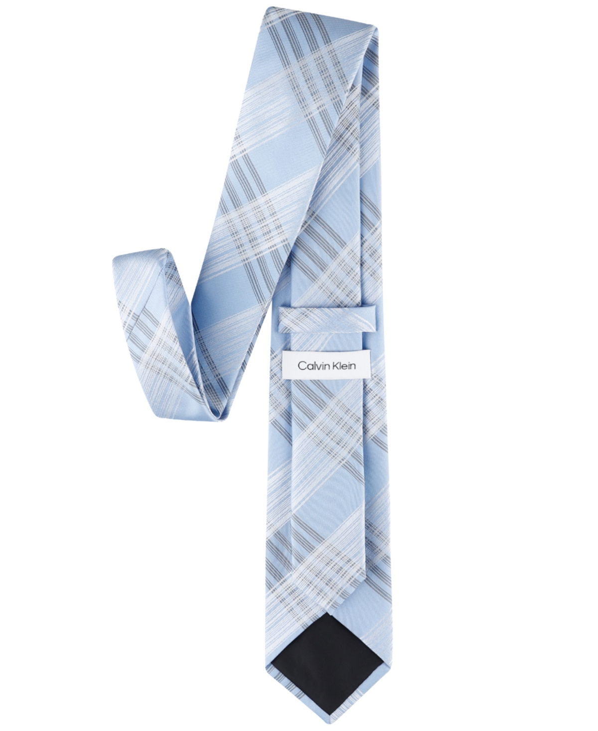 Shop Calvin Klein Men's Beldon Plaid Tie In Blue