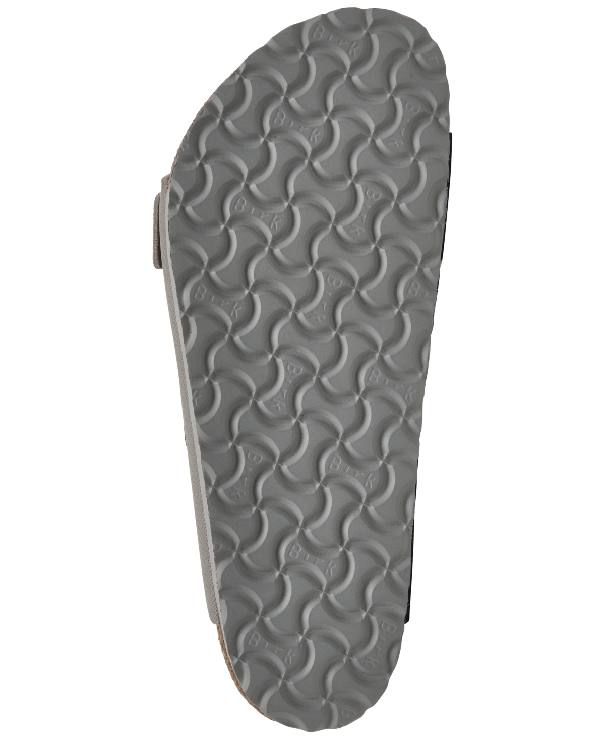 Shop Birkenstock Men's Arizona Birko-flor Saffiano Adjustable Slide Sandals From Finish Line In Stone Coin