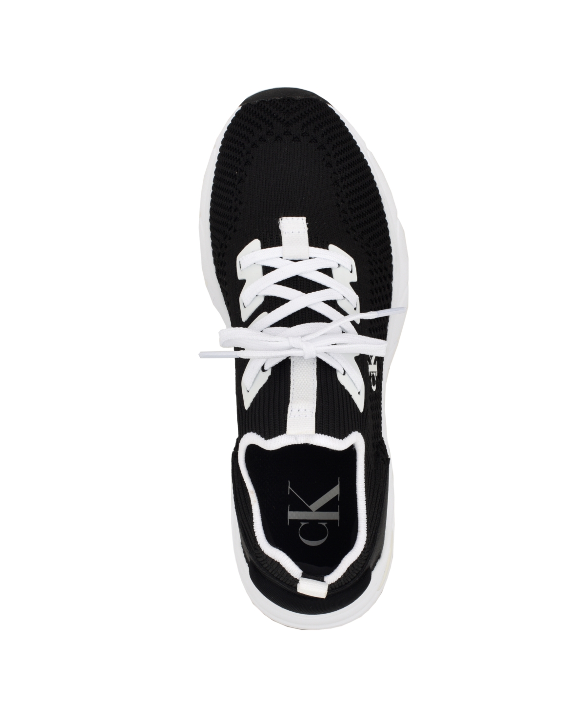 Calvin Klein Women's Lorhee Round Toe Lace-Up Casual Sneakers - White