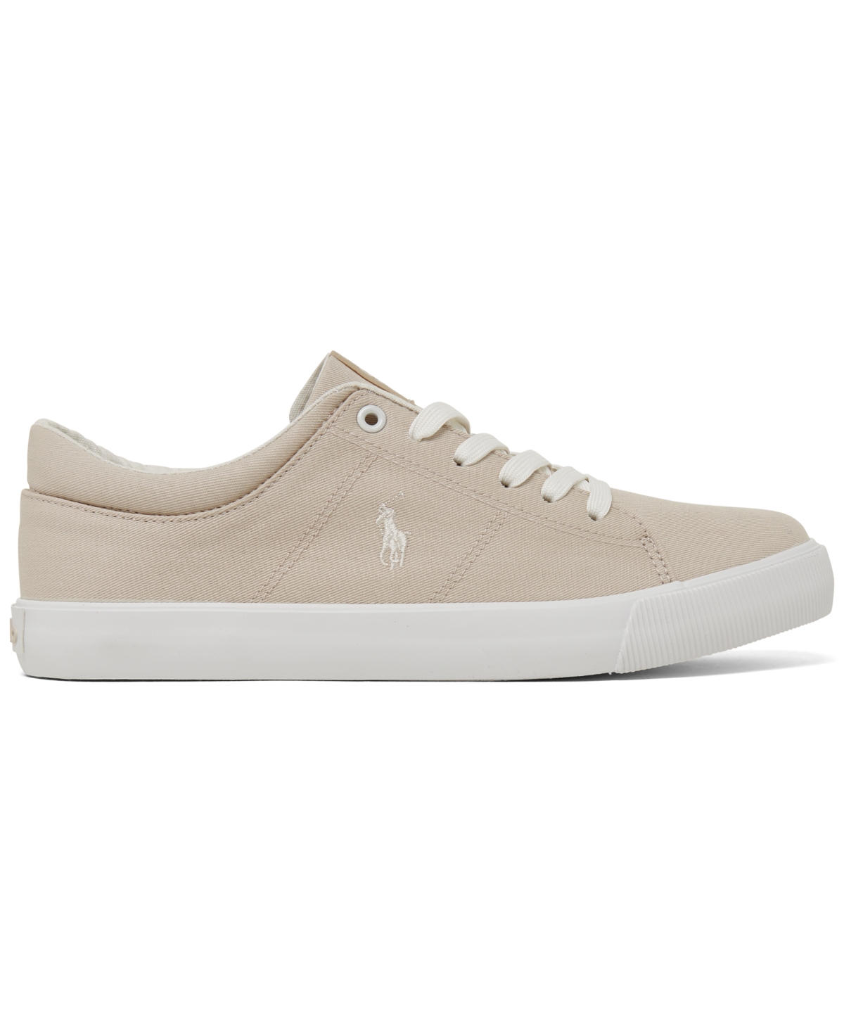 Shop Polo Ralph Lauren Big Kids Elmwood Casual Sneakers From Finish Line In Sand Twill