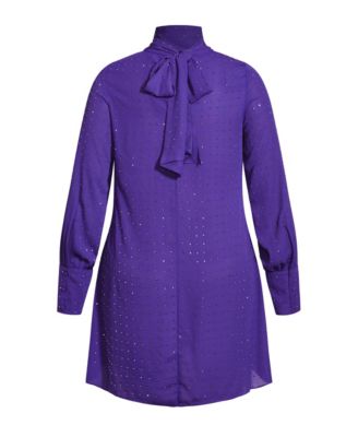 Plus Size Nailhead Tunic Top