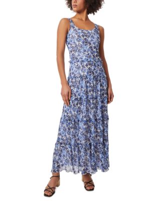 Jones New York Petite Tiered Floral-Print Maxi Dress - Macy's