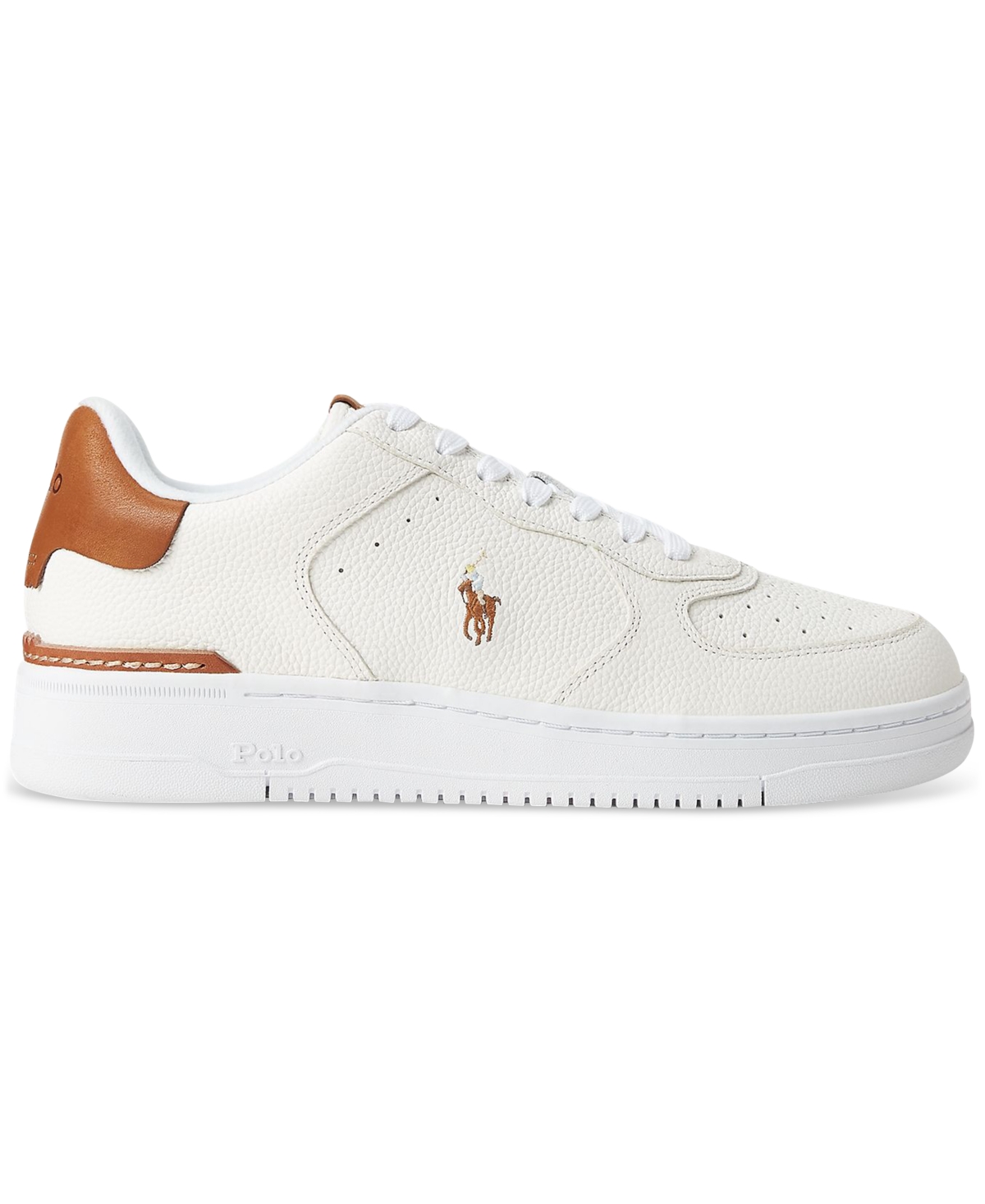 Polo Ralph Lauren Men's Masters Court Lace-Up Sneakers -tan