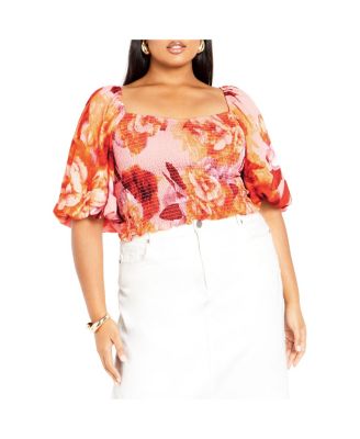 Plus Size Poppie Print Top