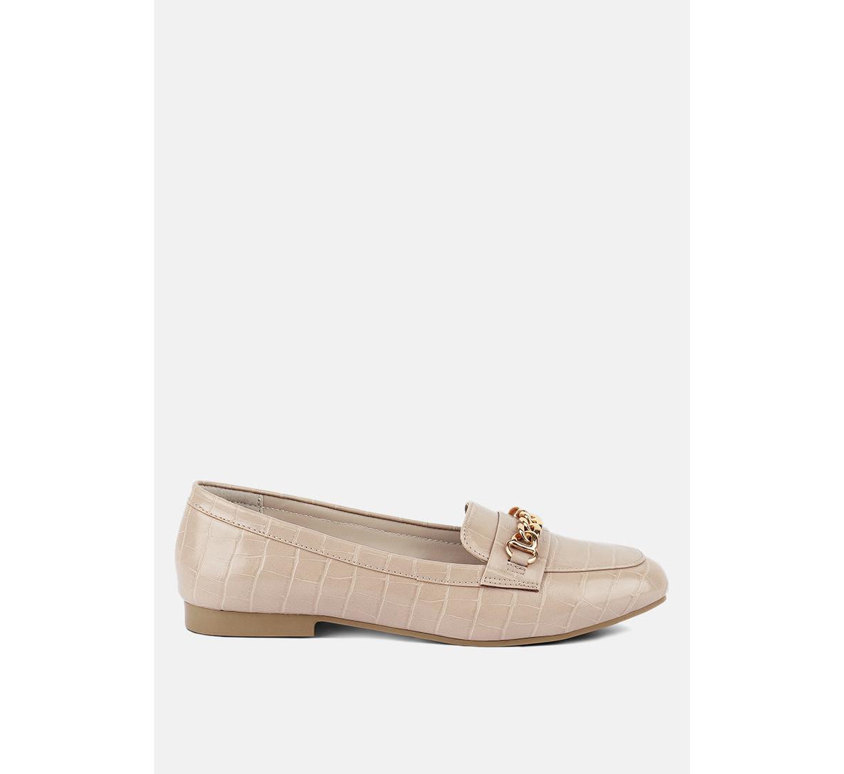 LONDON RAG BRO ZONE CROC METAL CHAIN LOAFERS