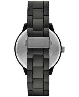 Men's Three Hand Black Alloy Watch 46mm Gift Set