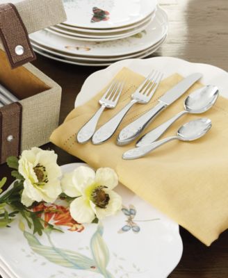 Butterfly Meadow 65 Pc. Flatware Set, Service for 12