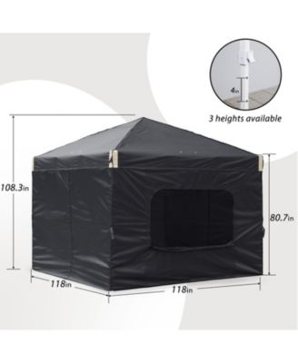 Pop Up Canopy Tent with Removable Mesh Window Sidewalls, Portable Instant Shade Canopy with Roller Bag