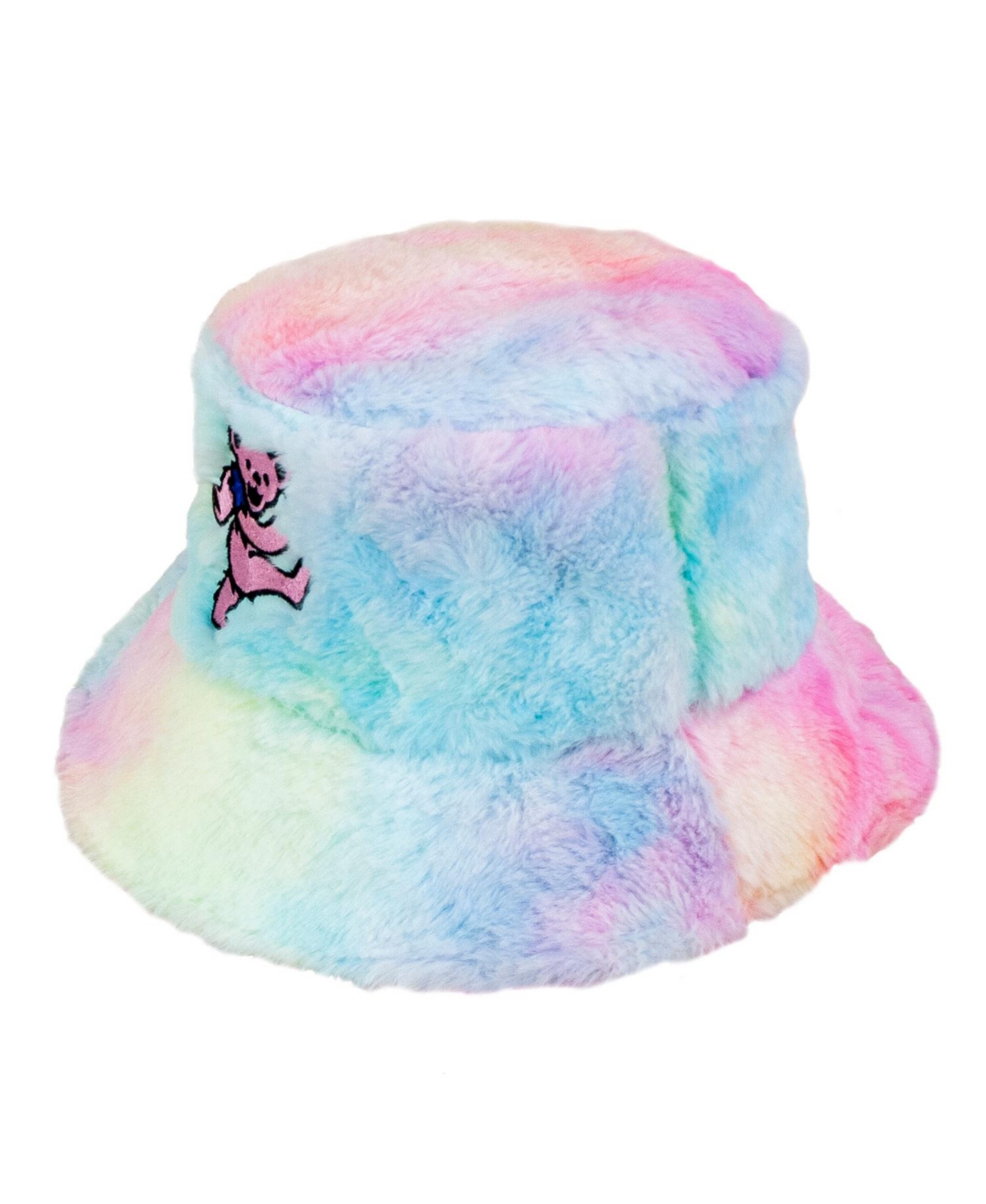 Morning Bear Fuzzy Bucket Hat - Pink