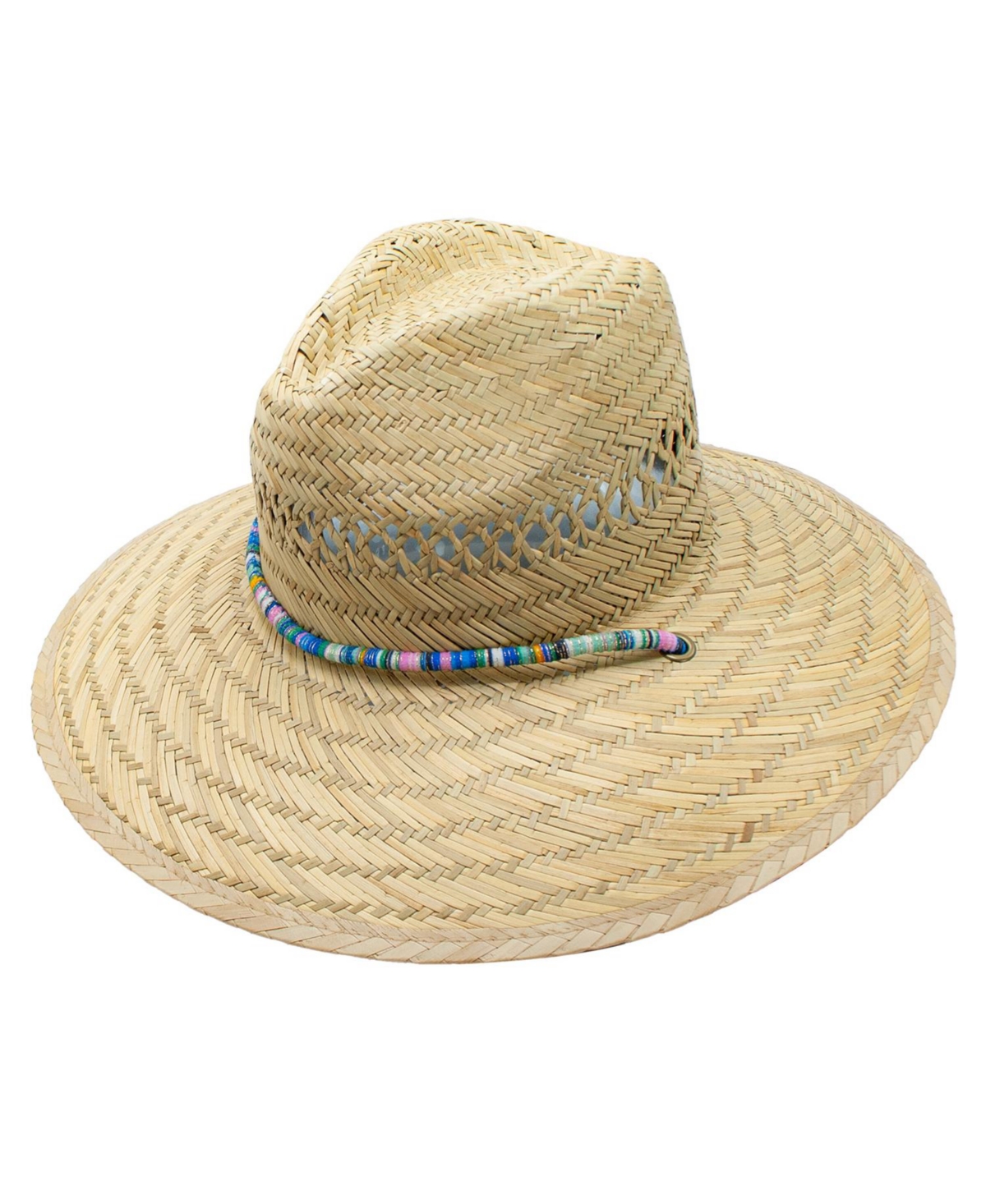 Delta Beaded Chin Cord Lifeguard Hat - Teal