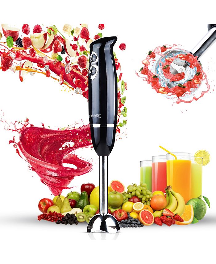 5 Core Immersion Blender Handheld 500W Copper Motor Emulsifier Blender