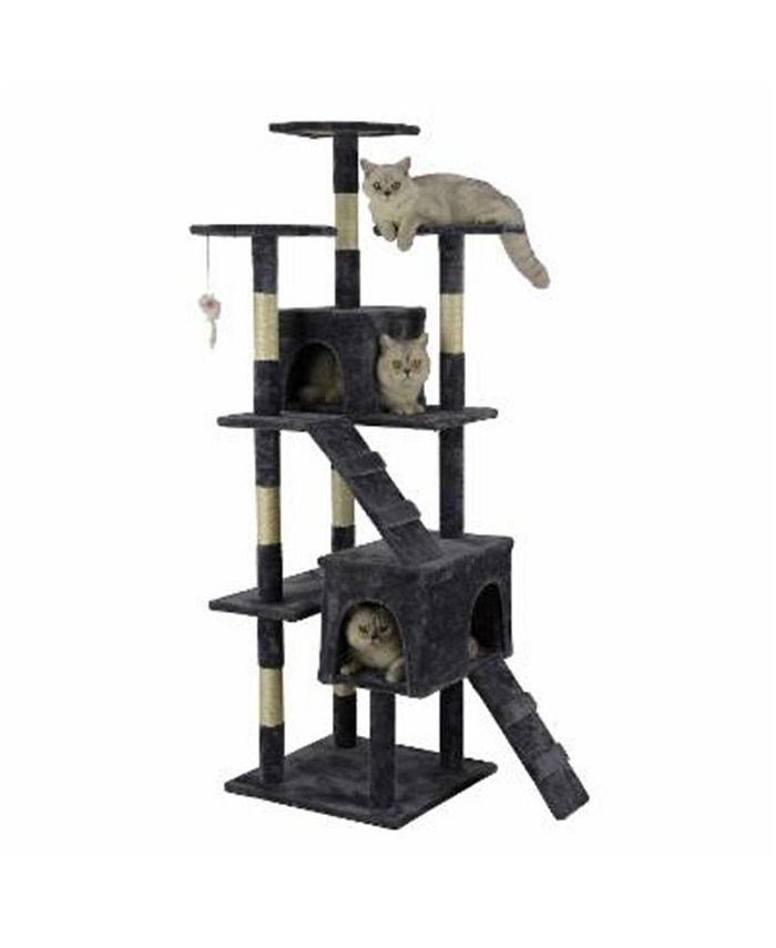 Go Pet Club 63 in. Economical Cat Tree with Sisal Scratching Posts Macy's