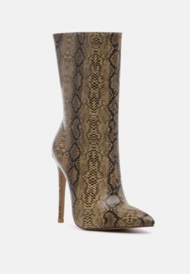 Micah Pointed Toe Stiletto High Ankle Boots Women