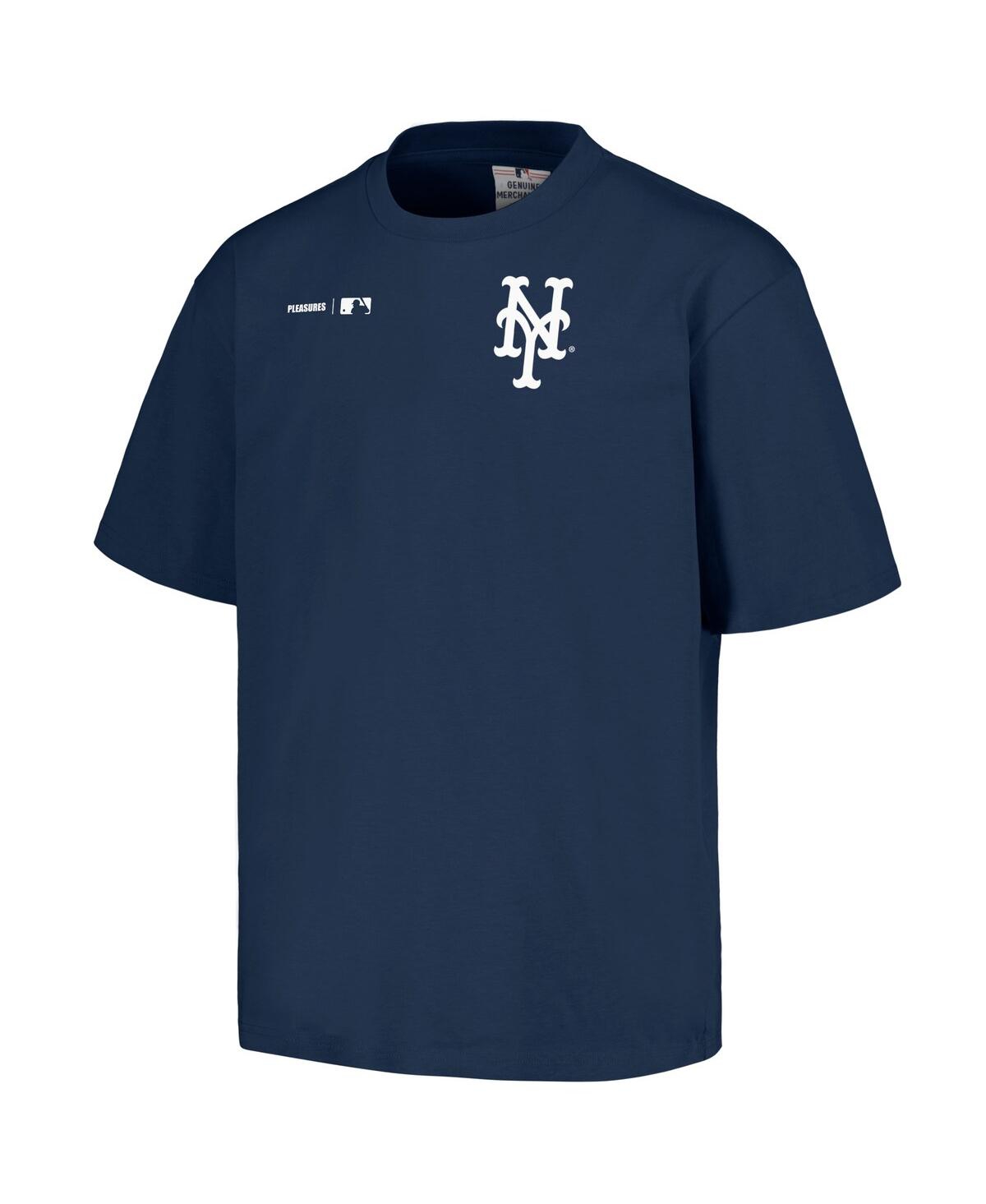 Men's PleasuresNew York Mets Precision T-shirt - Navy