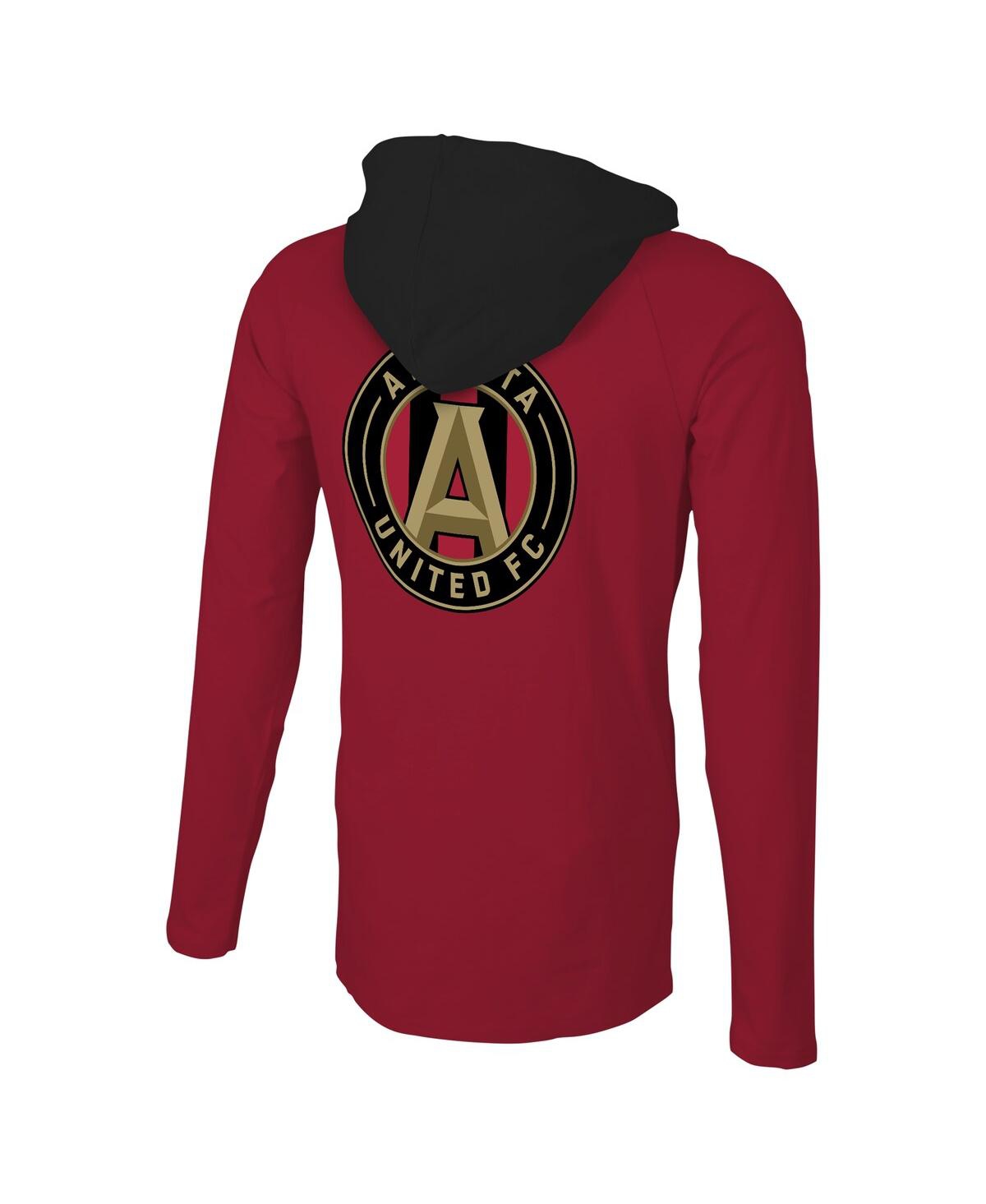 Shop Stadium Essentials Men's  Red Atlanta United Fc Tradition Raglan Hoodie Long Sleeve T-shirt