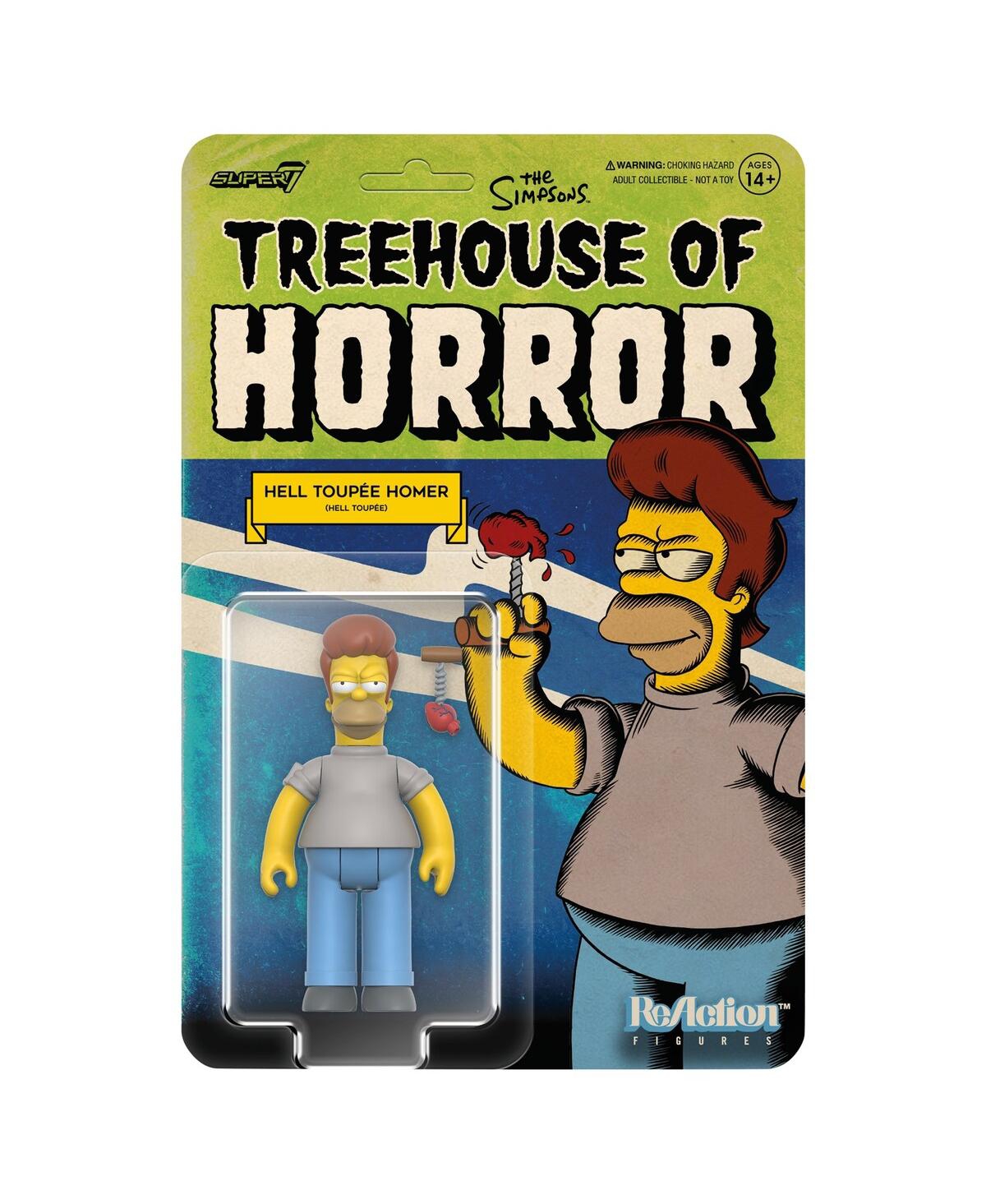 Super 7 Kids' Hell Toupee The Simpsons Treehouse Of Horror V2 Reaction Figure In Multi
