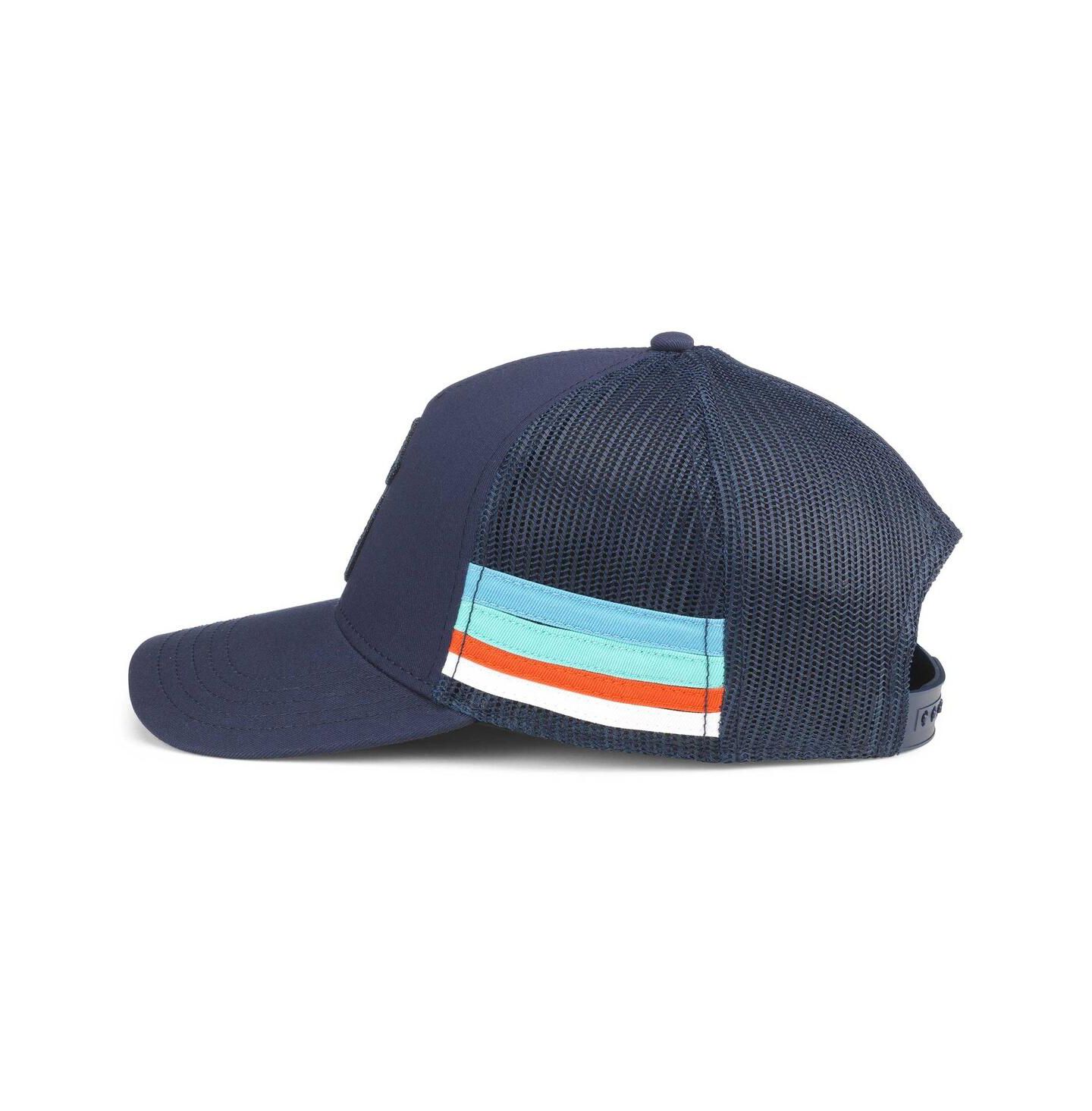 Мужская кепка American Needle Deep Sea Blue Seattle Kraken HotFoot Stripes Trucker Adjustable Hat — фото 2