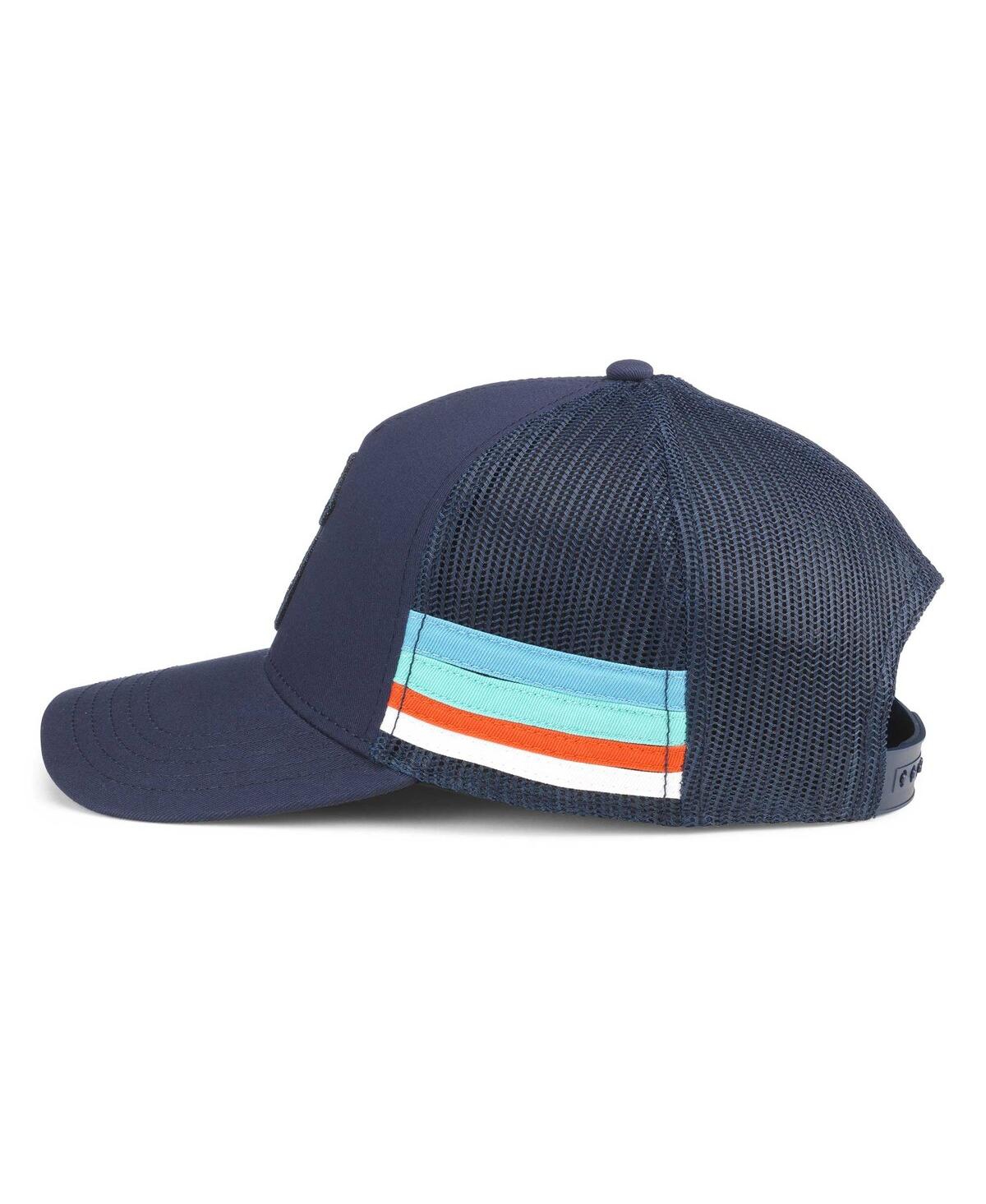 Shop American Needle Men's  Deep Sea Blue Seattle Kraken Hotfoot Stripes Trucker Adjustable Hat