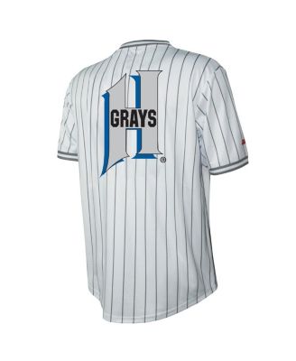 Men's White Distressed Homestead Grays V-Neck Jersey