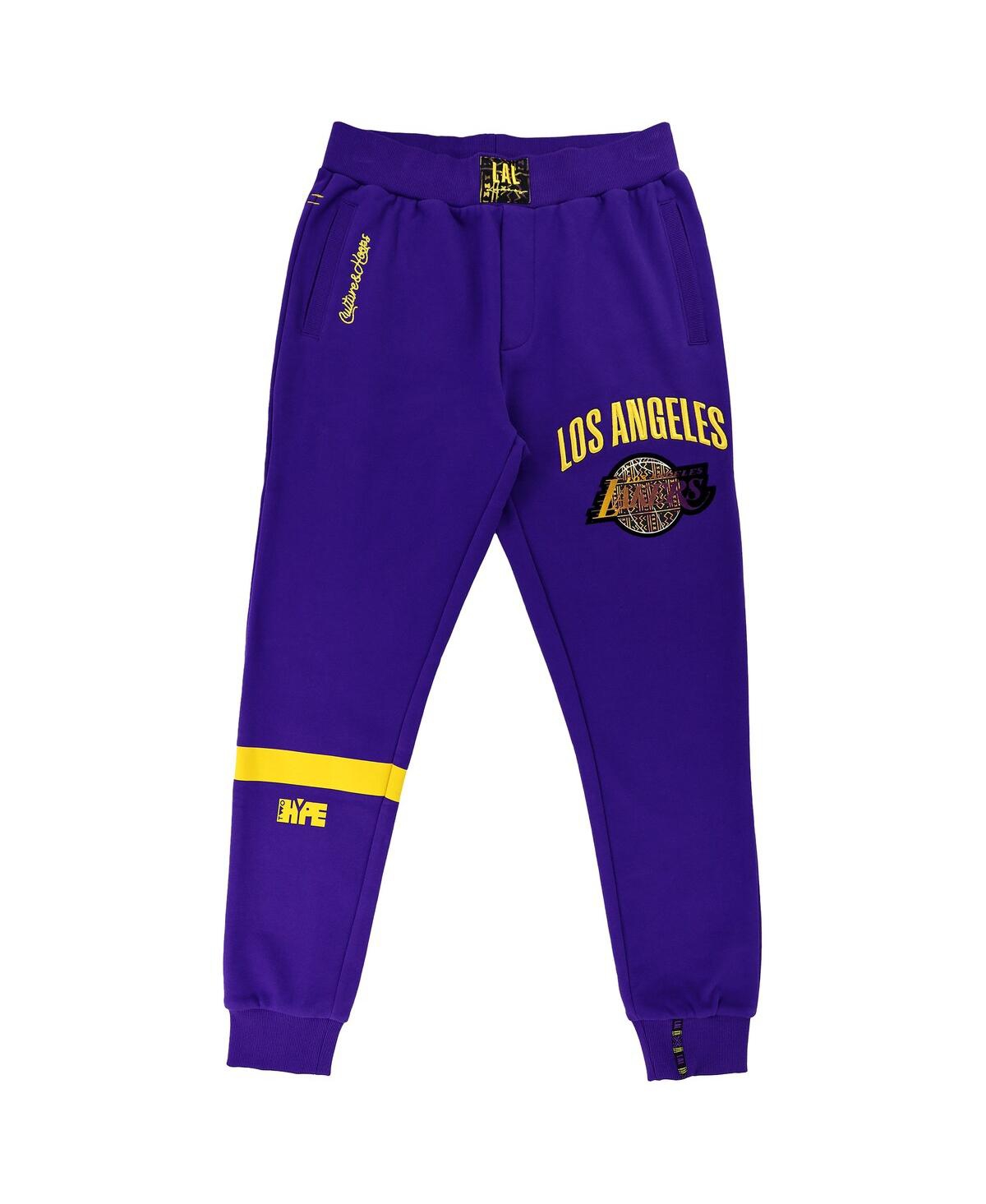 Shop Two Hype Men's And Women's Nba X  Purple Los Angeles Lakers Culture & Hoops Heavyweight Jogger Pants
