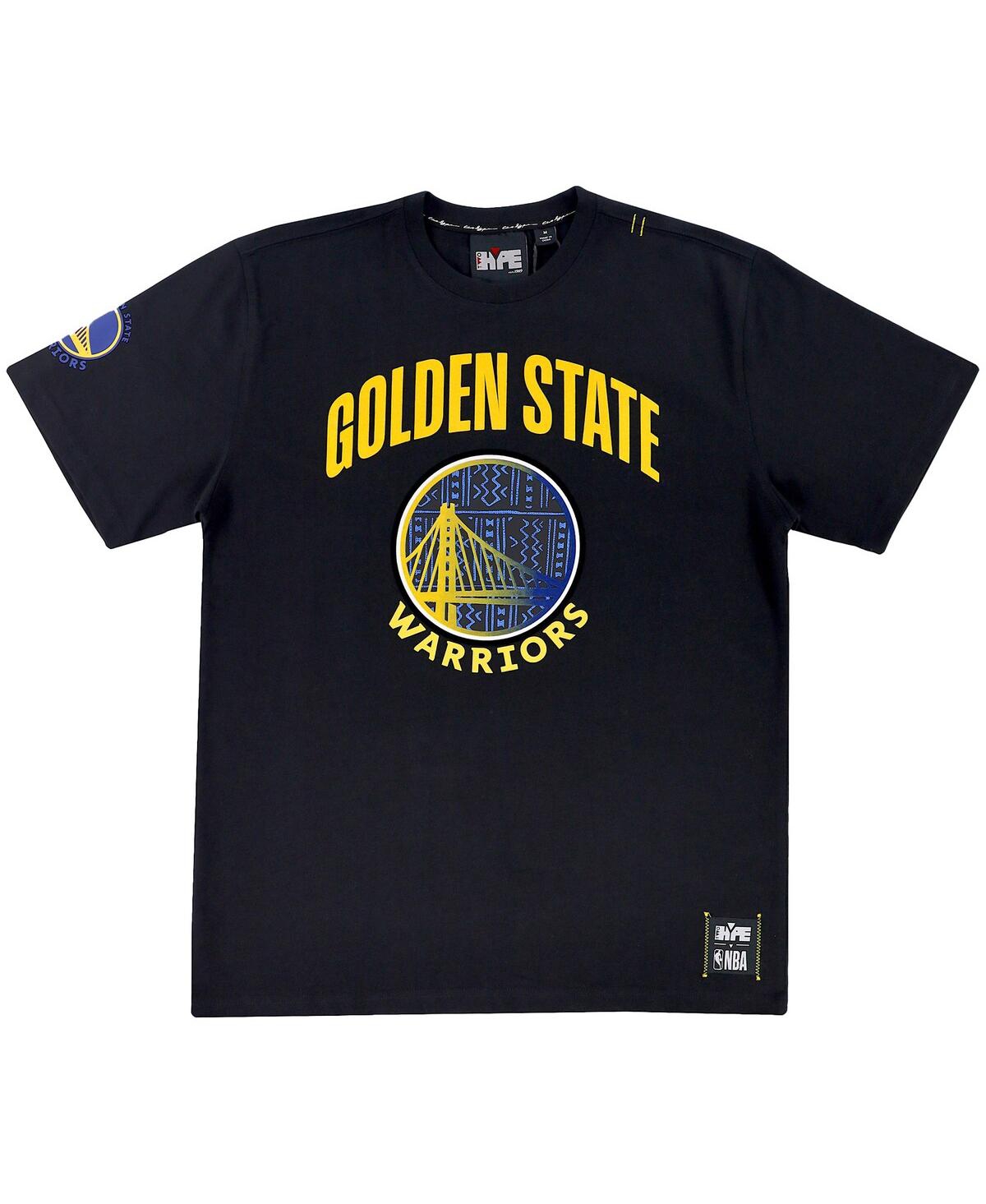 Shop Two Hype Men's And Women's Nba X  Black Golden State Warriors Culture & Hoops T-shirt