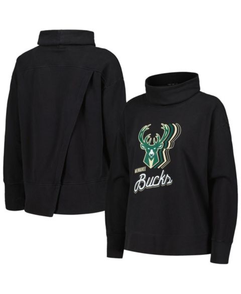 Женская толстовка LevelWear Black Milwaukee Bucks Sunset Pullover