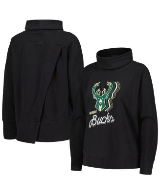 Levelwear Women's Black Milwaukee Bucks Sunset Pullover Sweatshirt - Macy's