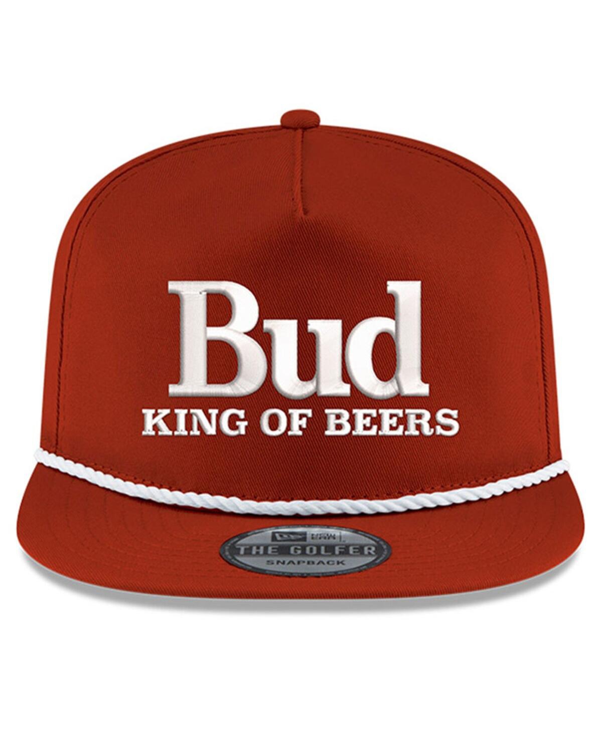 Men's New EraHendrick Motorsports Budweiser Golfer Snapback Adjustable Hat - Scarlet