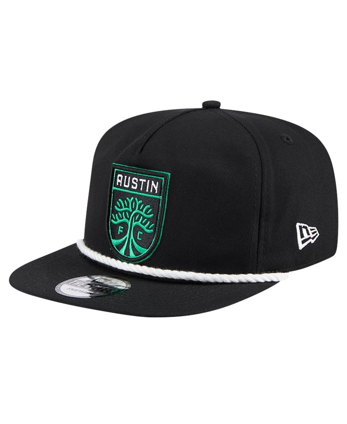 New Era Black Austin Fc The Golfer Kickoff Collection Adjustable Hat In Black