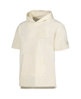 Men's Cream San Diego Padres Neutral Short Sleeve Pullover Hoodie