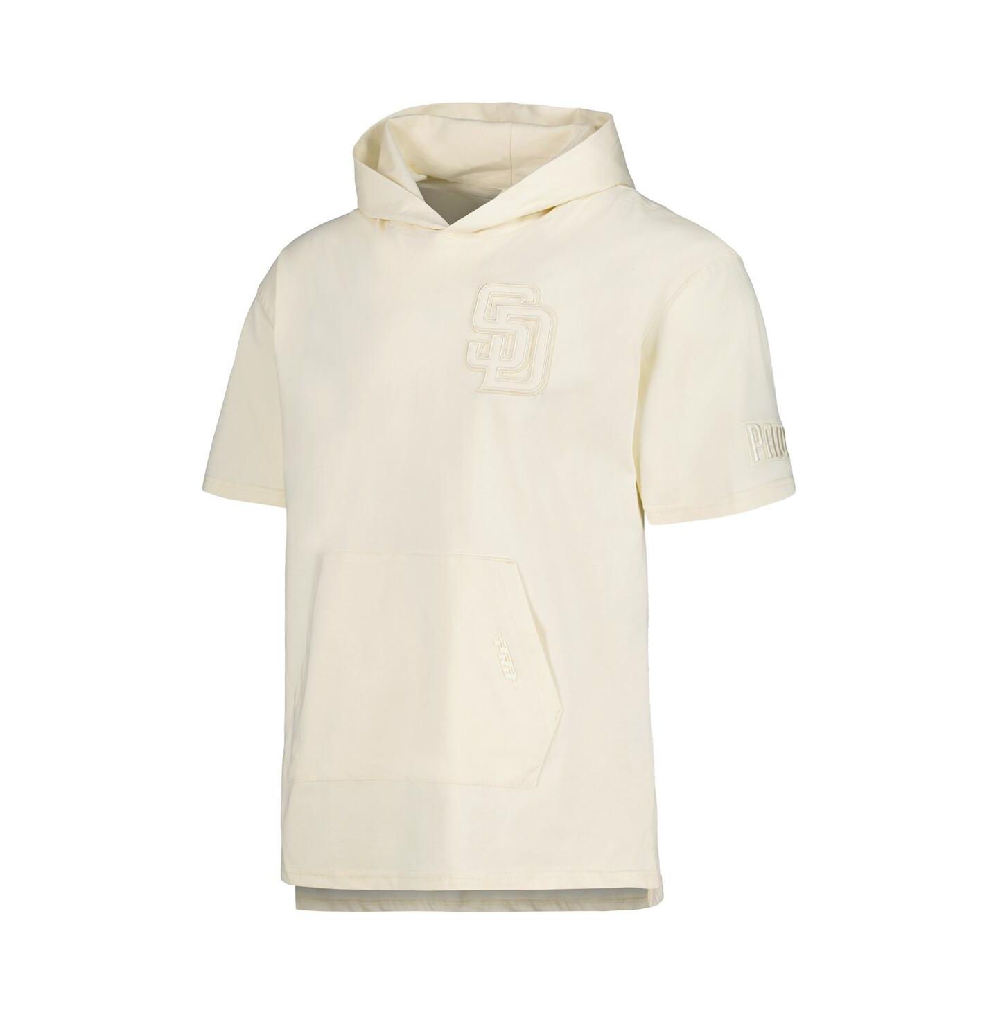 Мужское худи Pro Standard Cream San Diego Padres Neutral Short Sleeve Pullover — фото 3