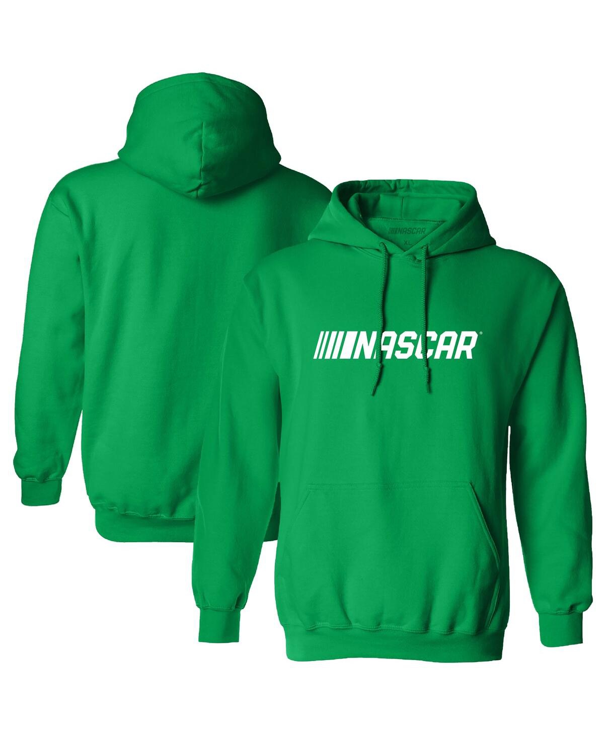 Men's Checkered Flag Sports Green Nascar St. Patrick's Day Pullover Hoodie - Green