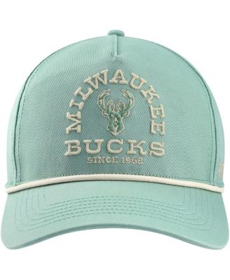 Men's Green Distressed Milwaukee Bucks Canyon Ranchero Hitch Adjustable Hat