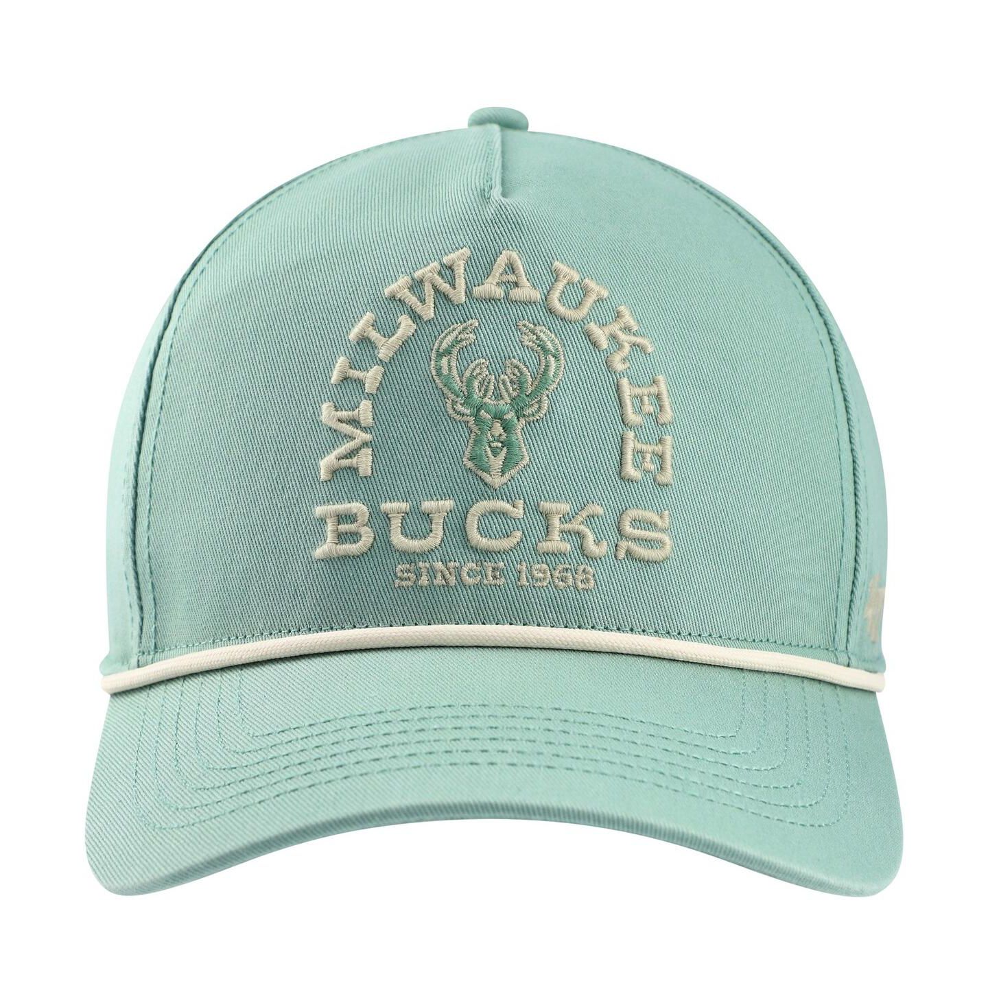 Мужская кепка '47 Brand Green Distressed Milwaukee Bucks Canyon Ranchero Hitch Adjustable Hat — фото 3