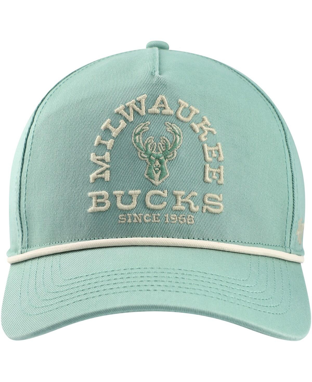 47 Brand Men's ' Green Distressed Milwaukee Bucks Canyon Ranchero Hitch Adjustable Hat In Green