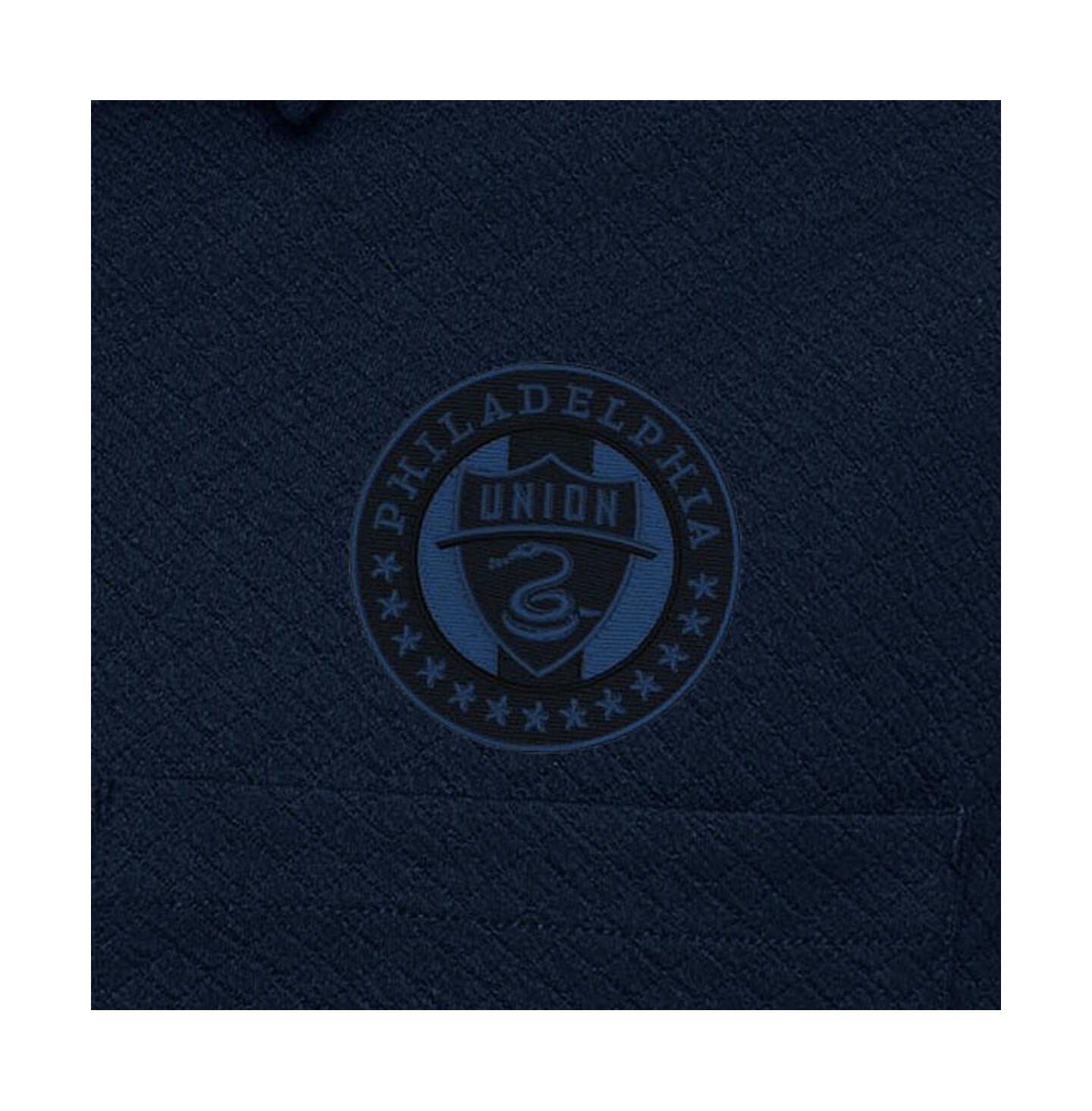 Мужские куртки Antigua Navy Philadelphia Union Streamer Diamond Button-Up Shacket — фото 3