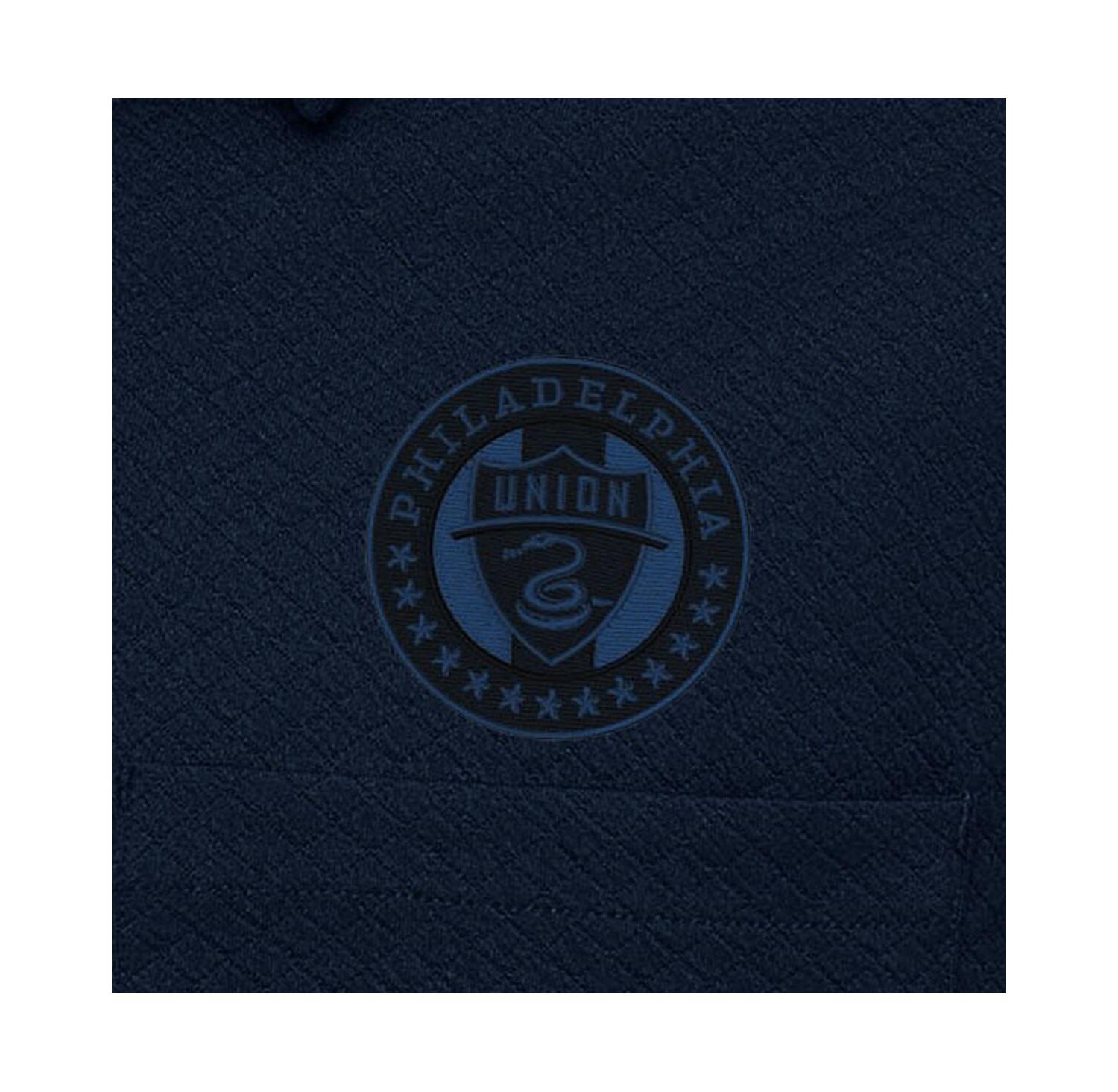 Men's Navy Philadelphia Union Streamer Diamond Button-Up Shacket