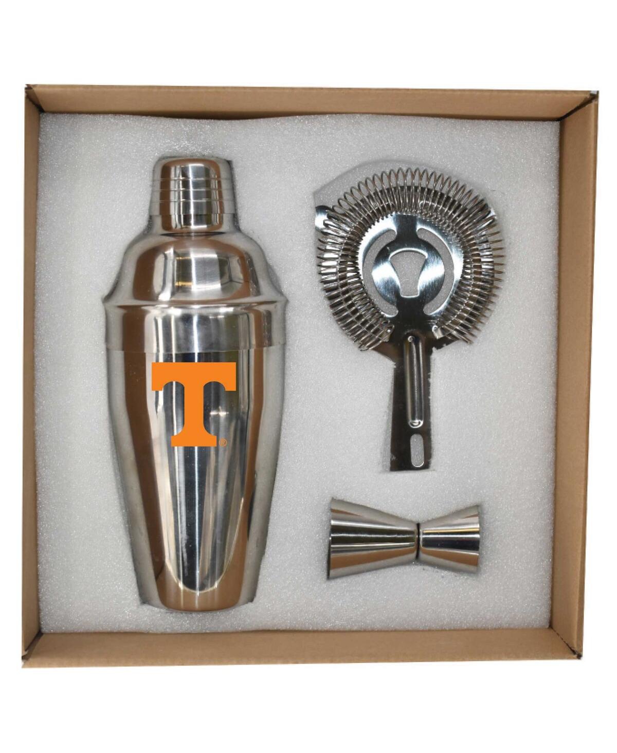 Memory Company The  Tennessee Volunteers Stainless Steel Shaker, Strainer And Jigger Set In Multi