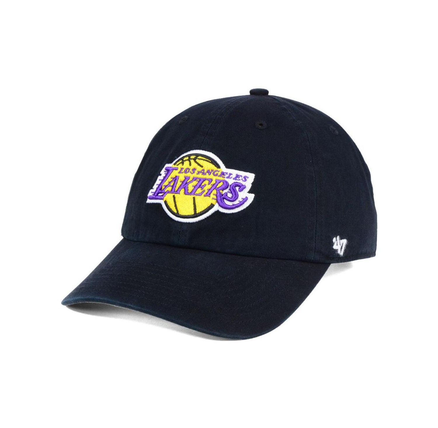 Men's Los Angeles Lakers Clean Up Hat - Black
