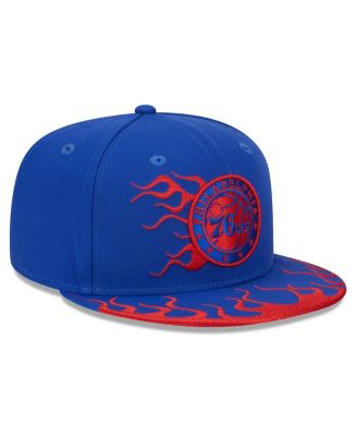 Men's Royal Philadelphia 76ers 2024 NBA All-Star Game Rally Drive Flames 9FIFTY Snapback Hat
