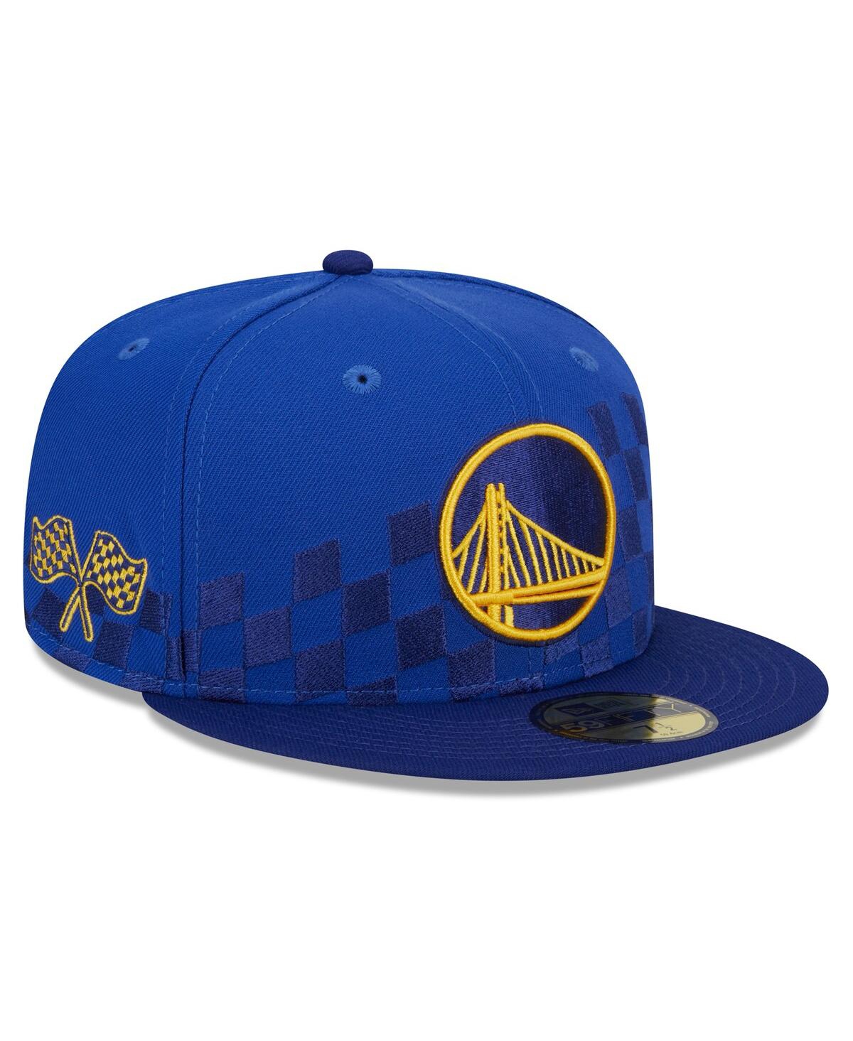 Shop New Era Men's  Royal Golden State Warriors 2024 Nba All-star Game Rally Drive Checkerboard 59fifty Cr