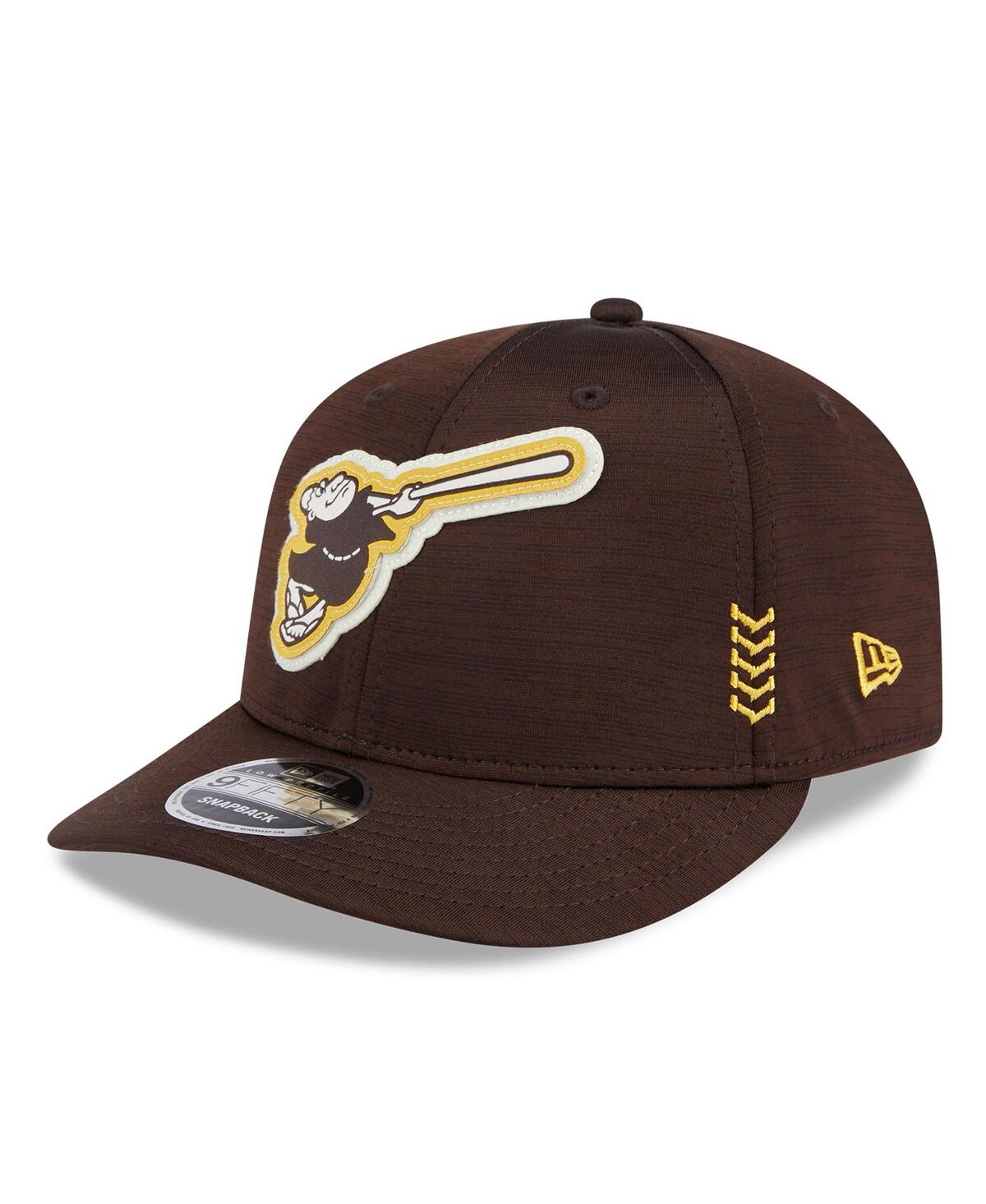 Shop New Era Men's  Brown San Diego Padres 2024 Clubhouse Low Profile 59fifty Snapback Hat