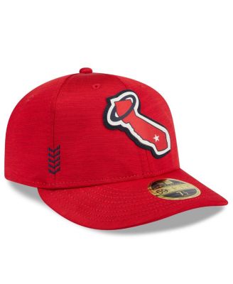 Men's Red Los Angeles Angels 2024 Clubhouse Low Profile 59FIFTY Fitted Hat