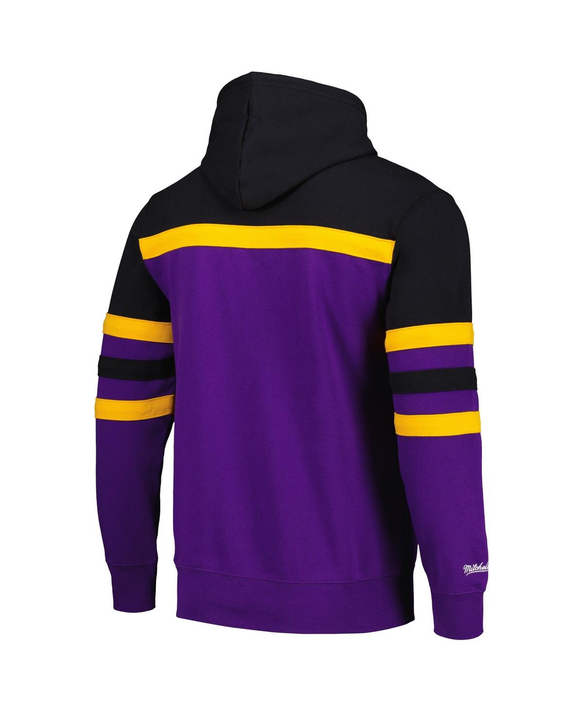 Men's Mitchell & Ness Black Los Angeles Lakers Head Coach Pullover Hoodie - Black