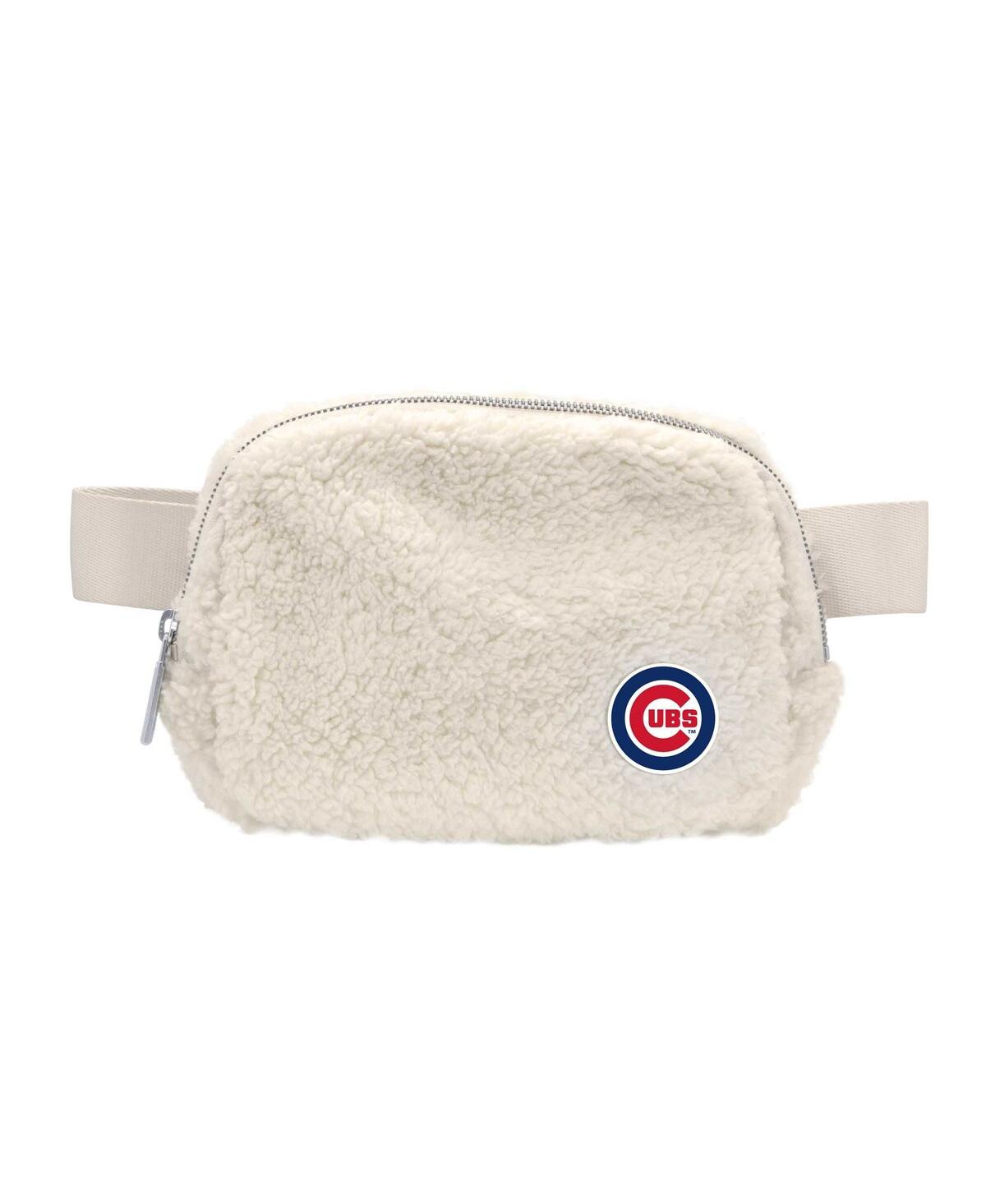Logo Brands Men's And Women's Chicago Cubs Sherpa Fanny Pack In White