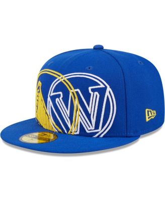 Men's Royal Golden State Warriors Game Day Hollow Logo Mashup 59FIFTY Fitted Hat
