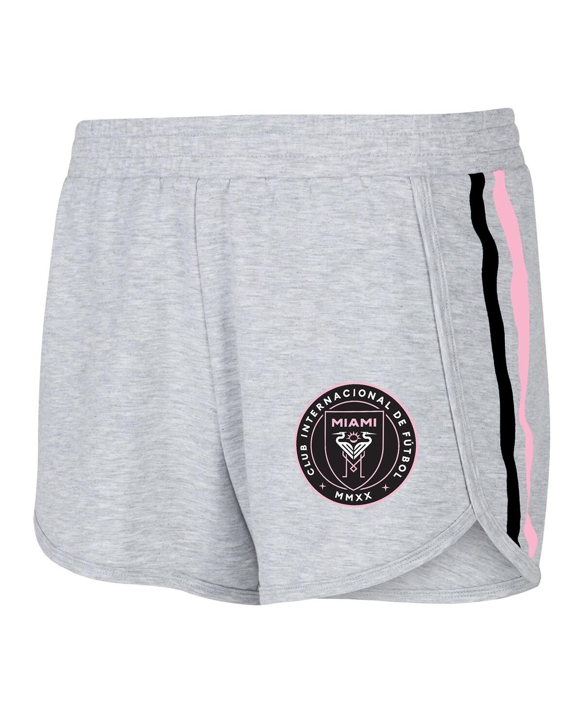 Concepts Sport Women's  Gray Inter Miami Cf Cedar Tri-blend Shorts