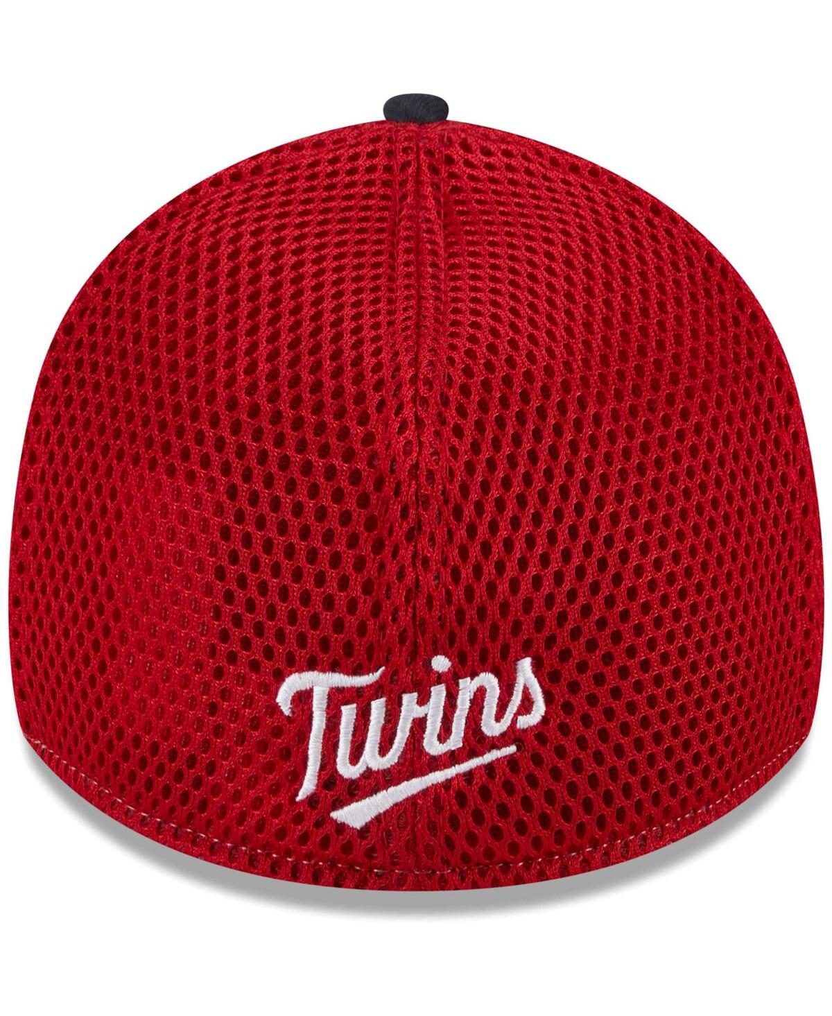 New Era Men's  Navy Minnesota Twins Team Neo 39thirty Flex Hat In Navy