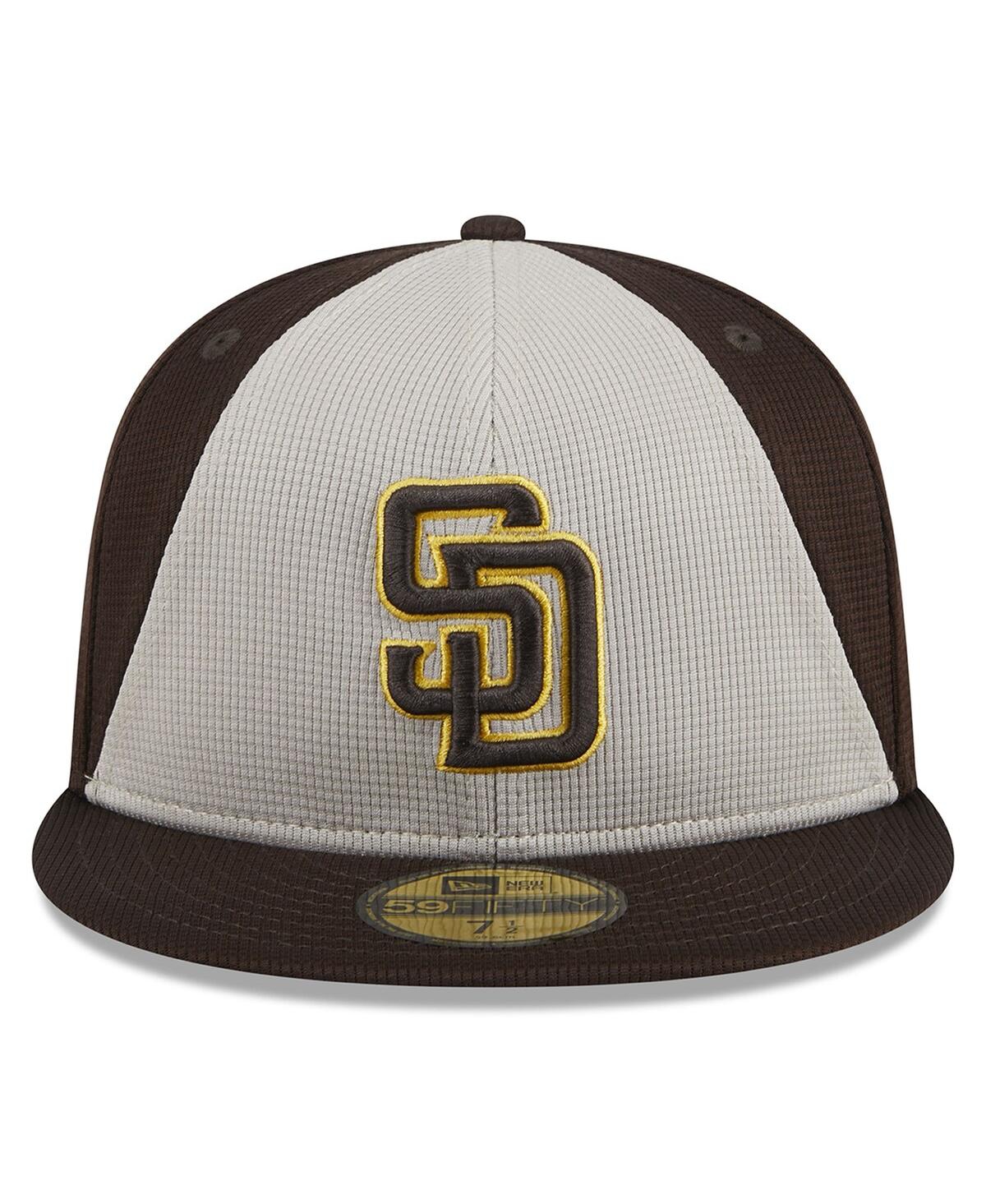 Shop New Era Men's  Brown San Diego Padres 2024 Batting Practice 59fifty Fitted Hat